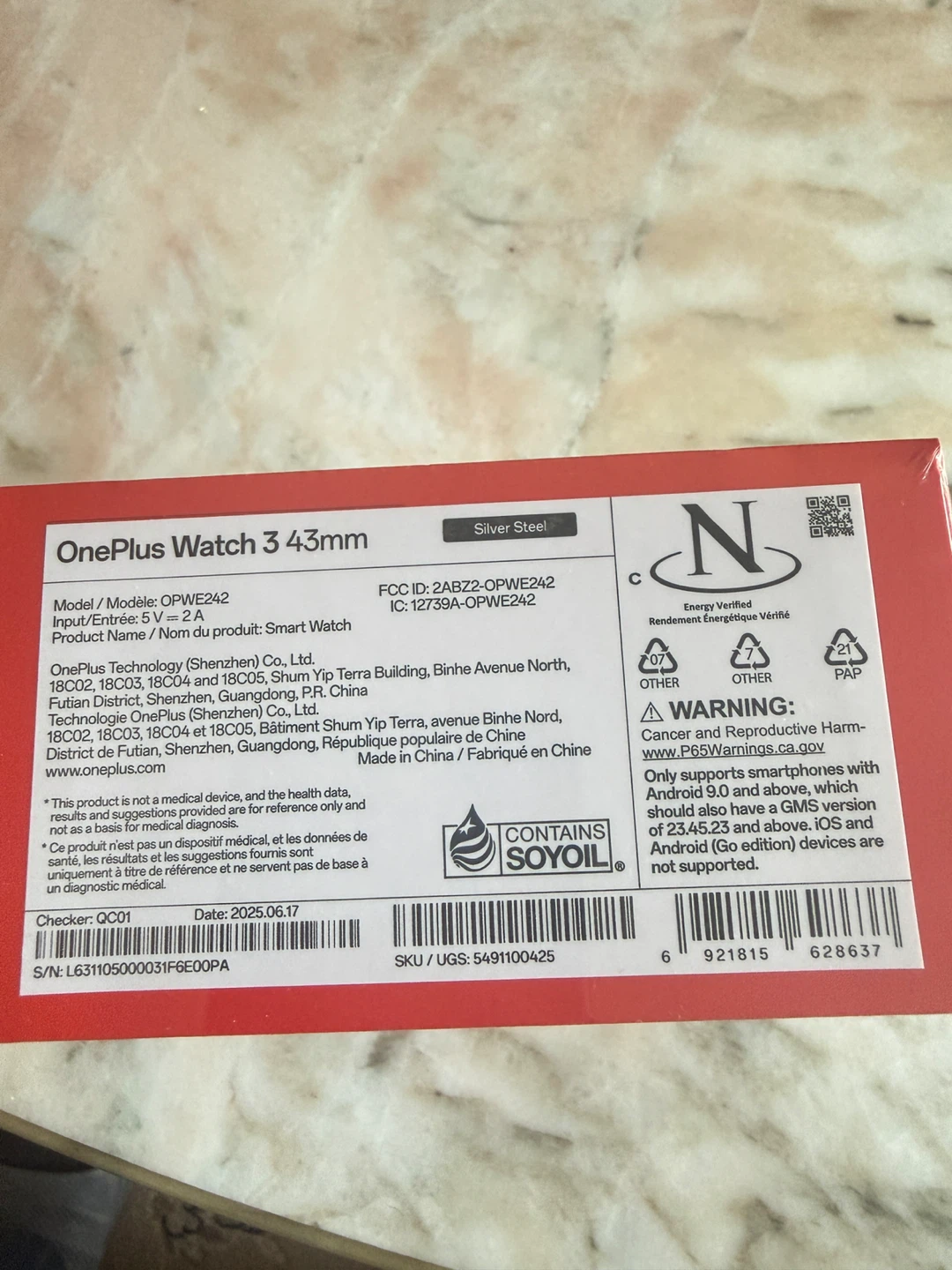 OnePlus Watch 3 43mm Smartwatch - Silver Steel - photo 2