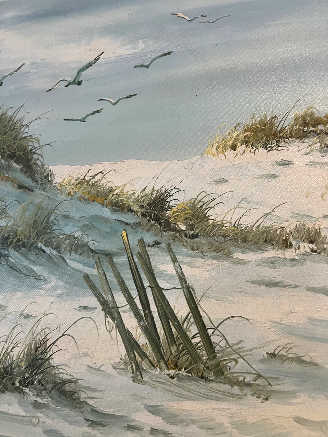 Huge Remington Beach Landscape Painting - photo 3
