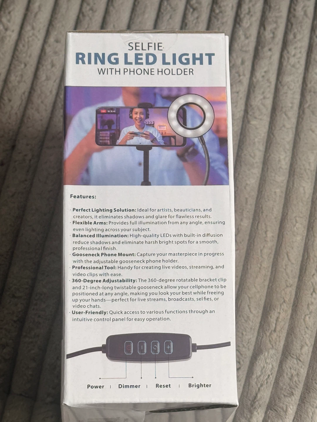 Selfie Ring LED Light with Phone Holder - photo 4