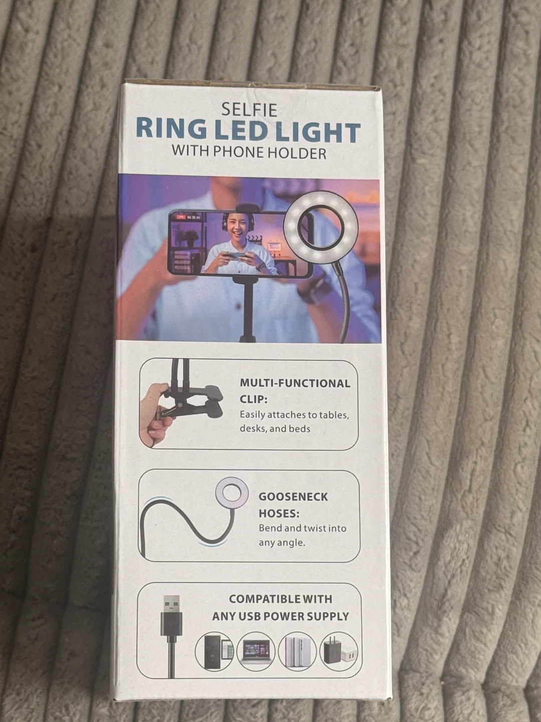 Selfie Ring LED Light with Phone Holder - photo 3