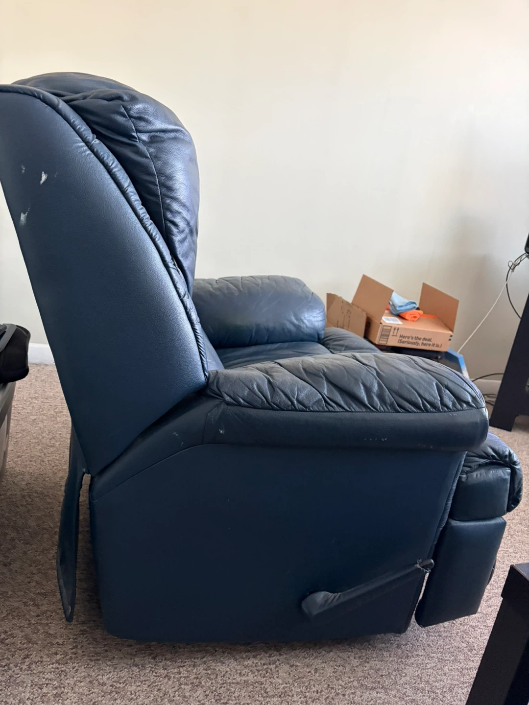 Navy Blue Recliner Chair - photo 2