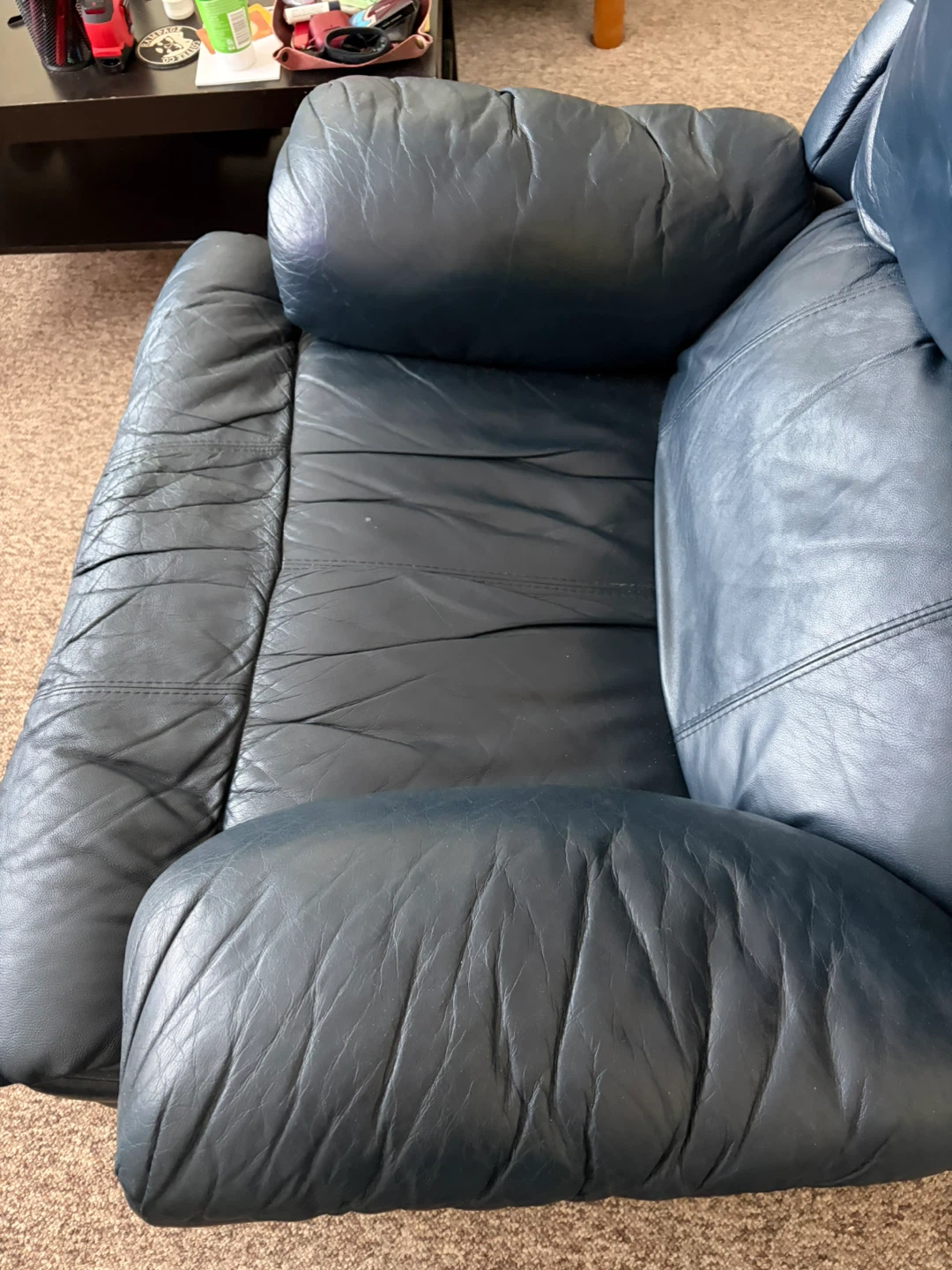 Navy Blue Recliner Chair - photo 3