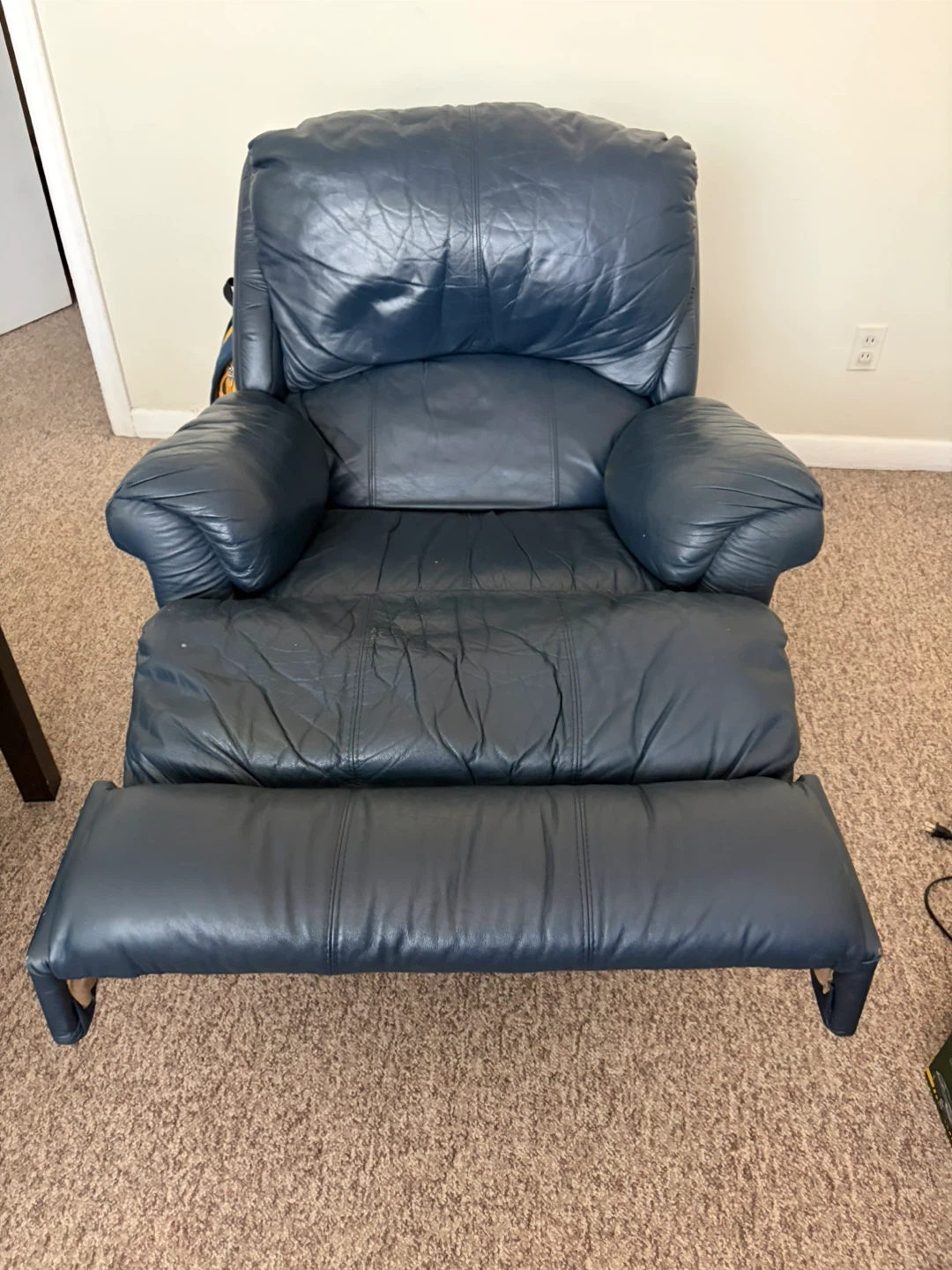 Navy Blue Recliner Chair - photo 4
