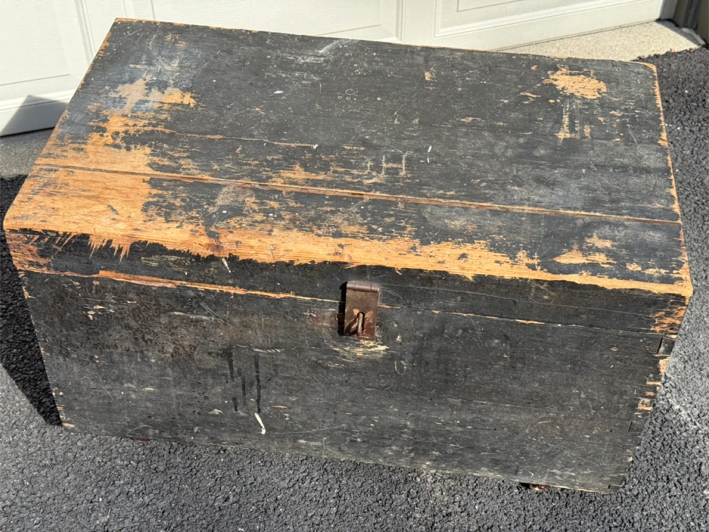 Antique Early 1900s Wooden Carpenter Tool Chest on Wheels - photo 2