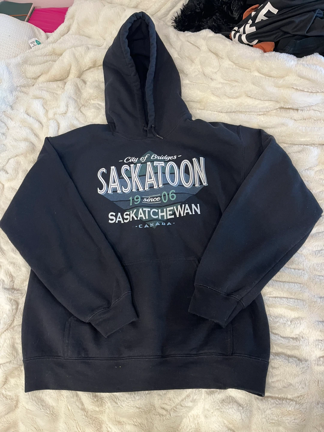 Navy Blue Saskatoon Canada Hoodie