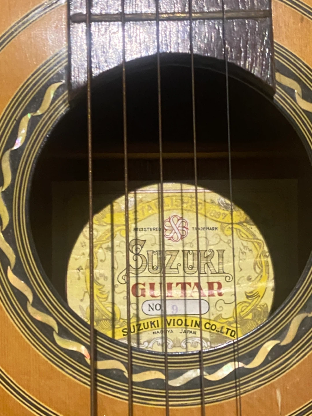 Suzuki Classical Guitar No. 9 #4342 1964 model - photo 2