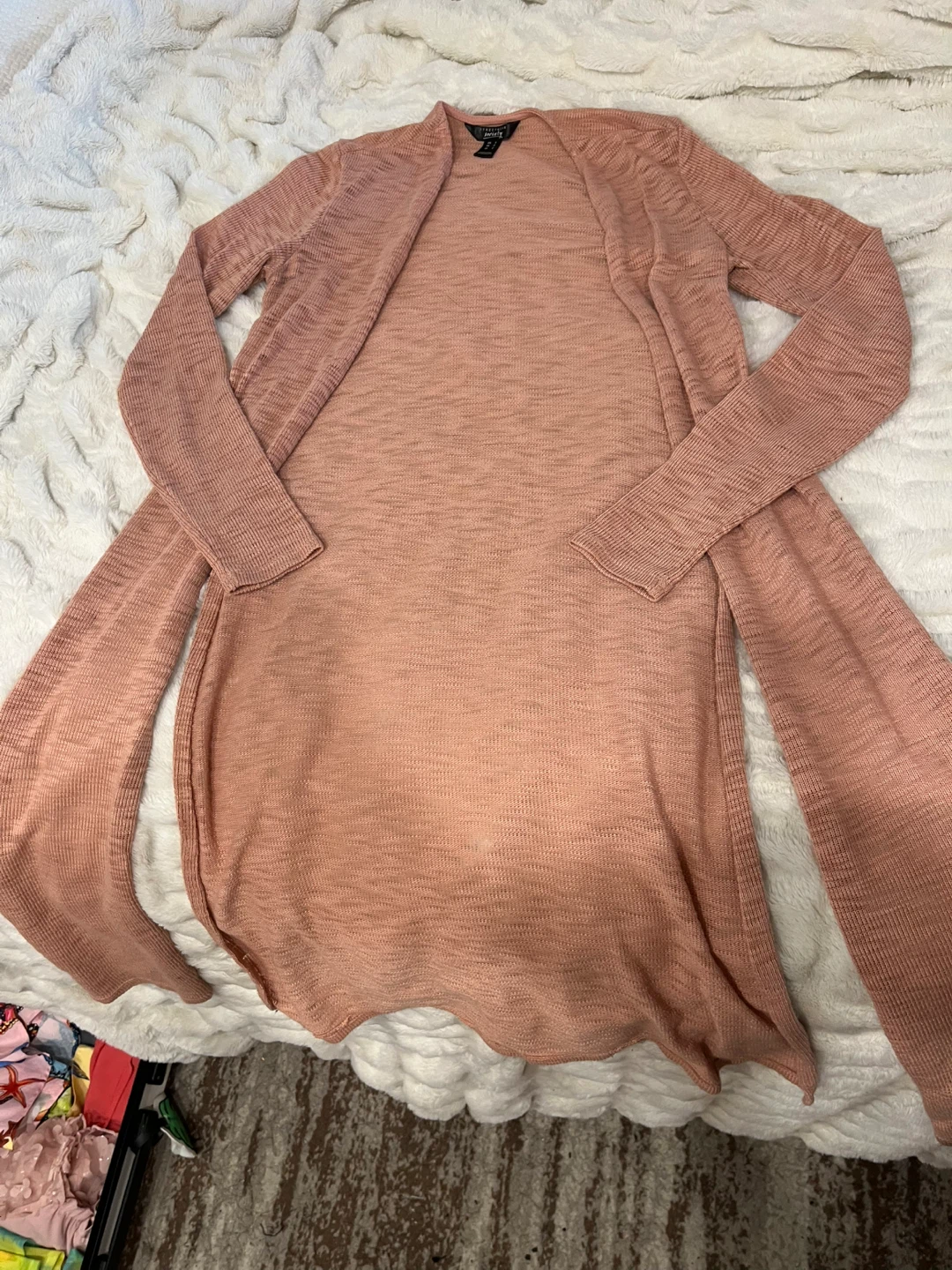 Pink outfit with Light Open Front Cardigan - photo 2