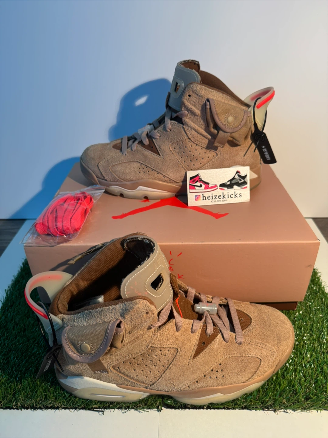 Jordan 6 Travis Scott British Khaki size 8.5 - photo 2