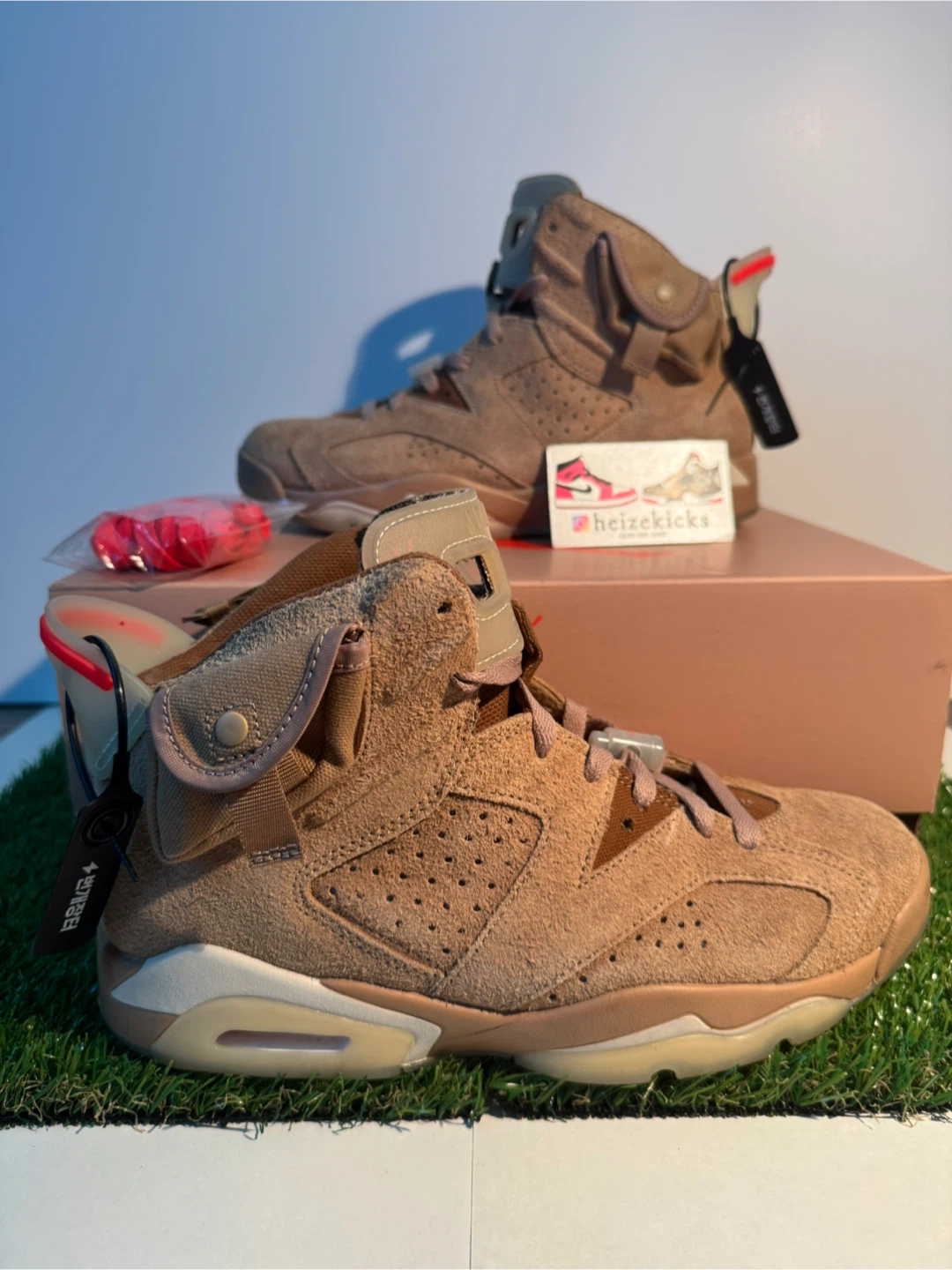 Jordan 6 Travis Scott British Khaki size 8.5