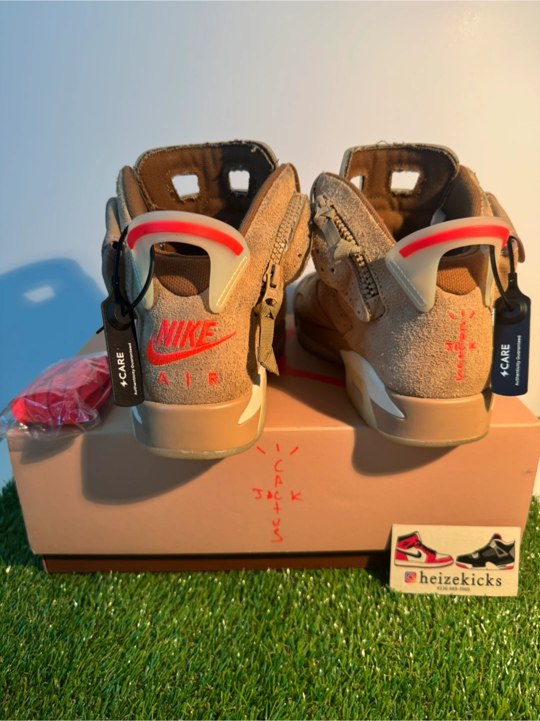 Jordan 6 Travis Scott British Khaki size 8.5 - photo 4