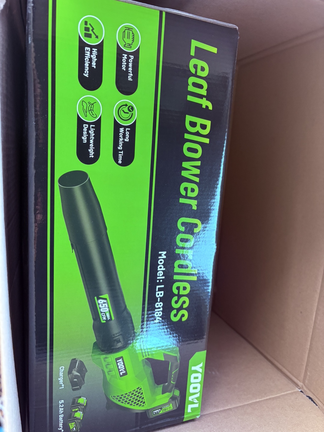 YOOVL Cordless Leaf Blower LB-8184