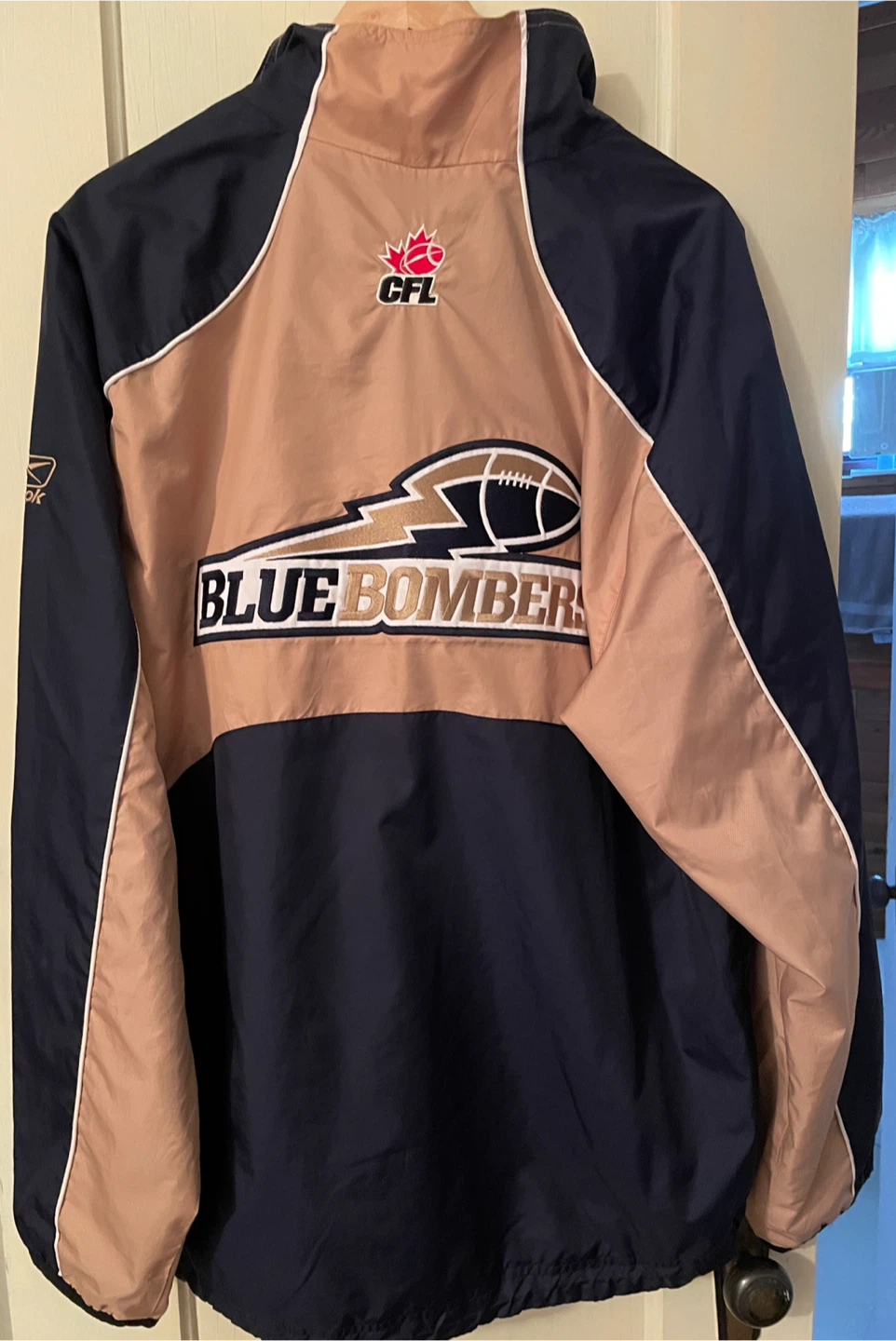 Reebok CFL Blue Bombers Windbreaker Jacket - M - photo 2