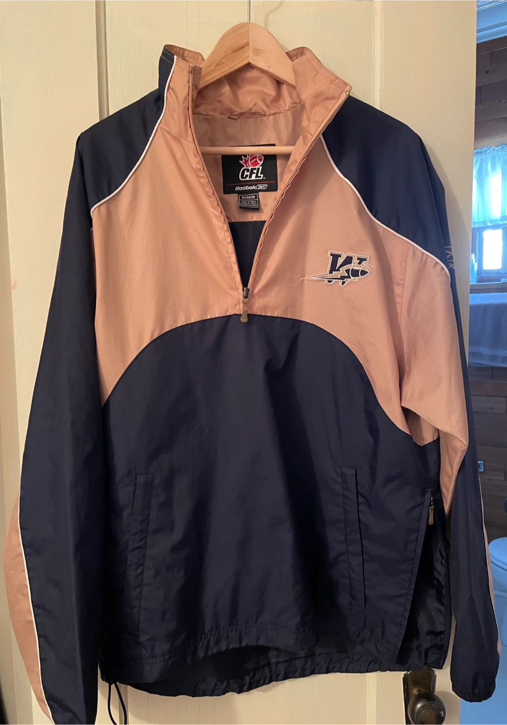 Reebok CFL Blue Bombers Windbreaker Jacket - M
