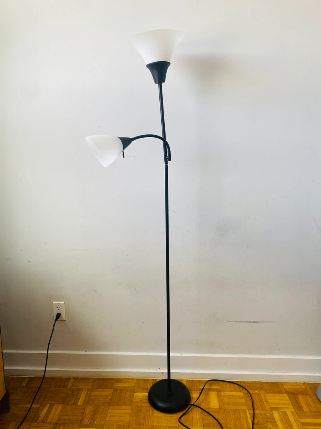 Floor Lamp with Adjustable Reading Light