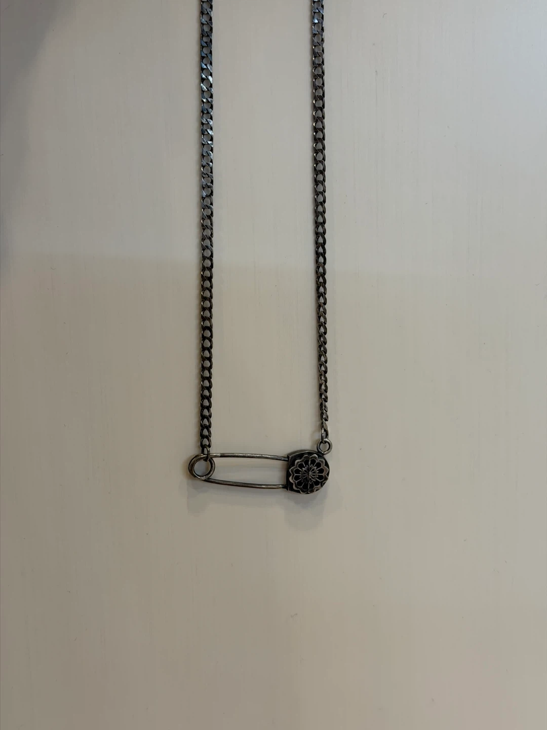 One Of The Kind Safety Pin Necklace