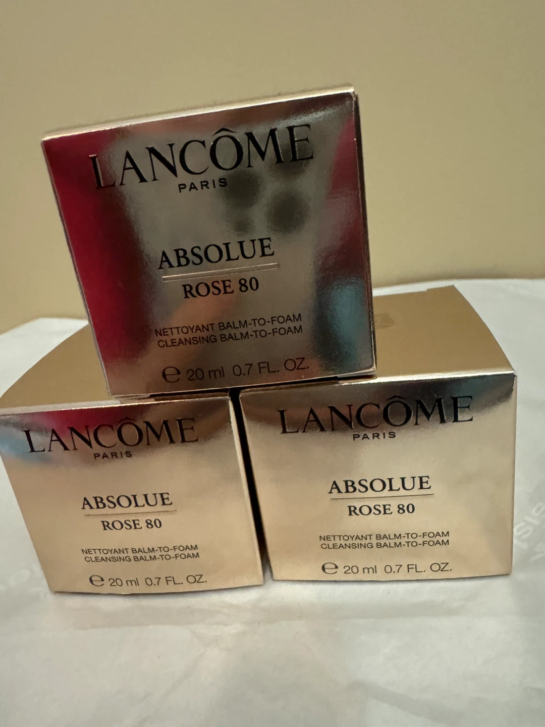 Lancôme Absolue Rose 80 Cleansing Balm-to-Foam (3-pack)