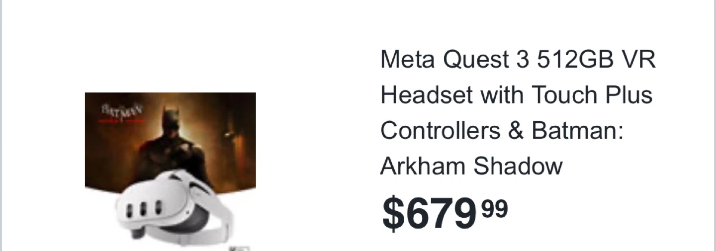 Meta Quest 3 512GB VR Headset with Touch Plus Controllers