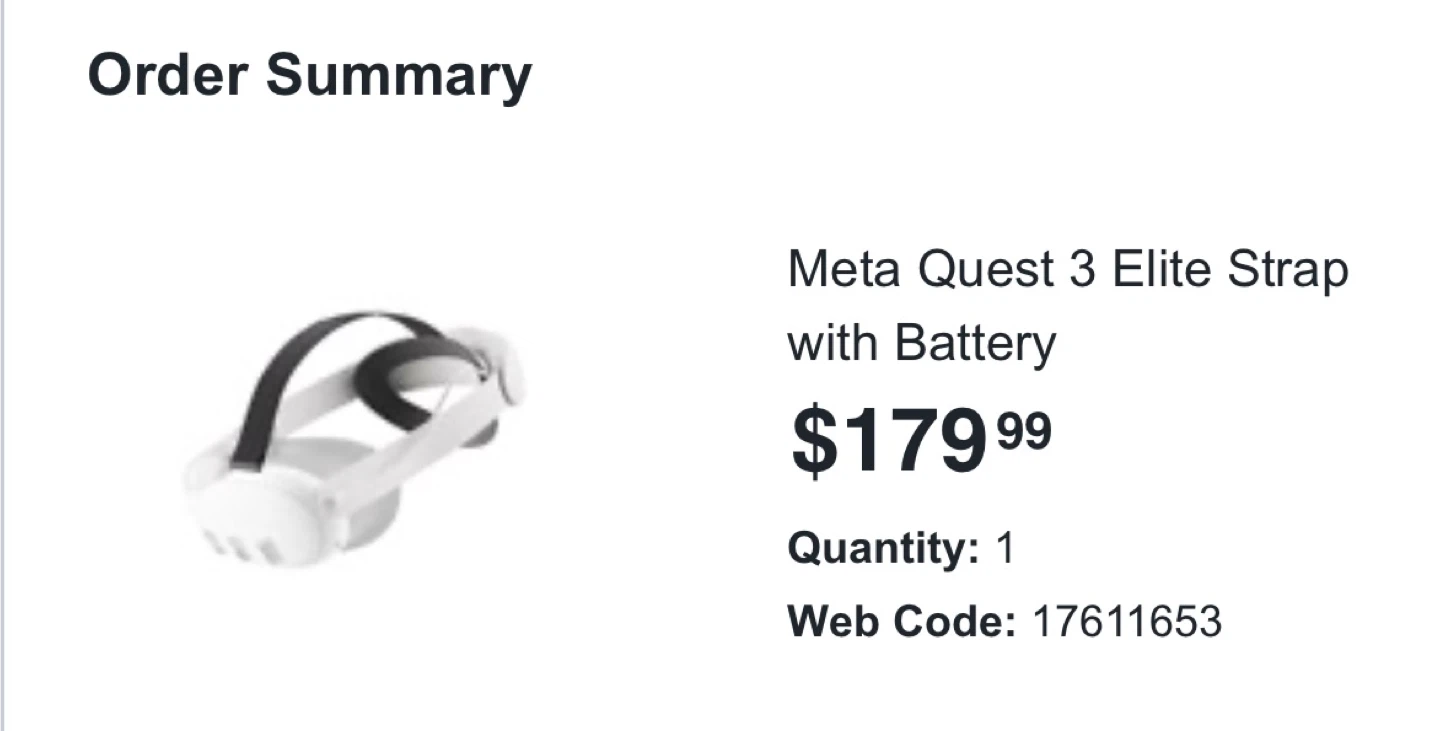 Meta Quest 3 Elite Strap with Battery