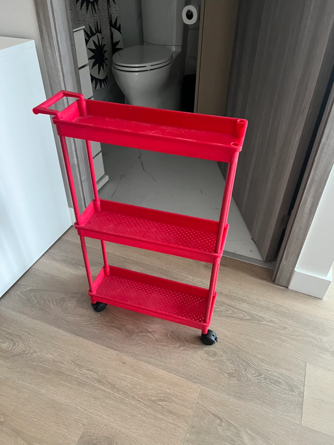 Small Red Storage Cart