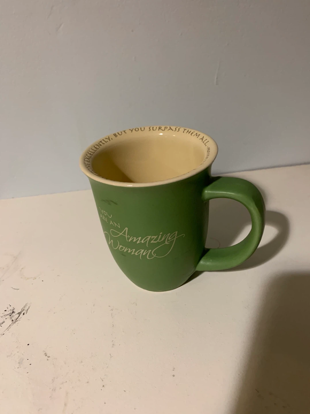🧡 Green "Amazing Woman" Mug