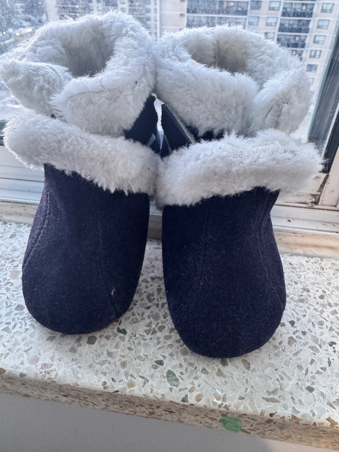 Baby Booties - Navy Blue - photo 2