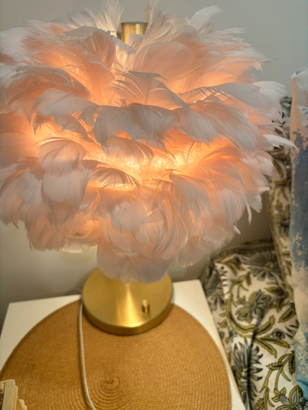 Feather Table Lamp