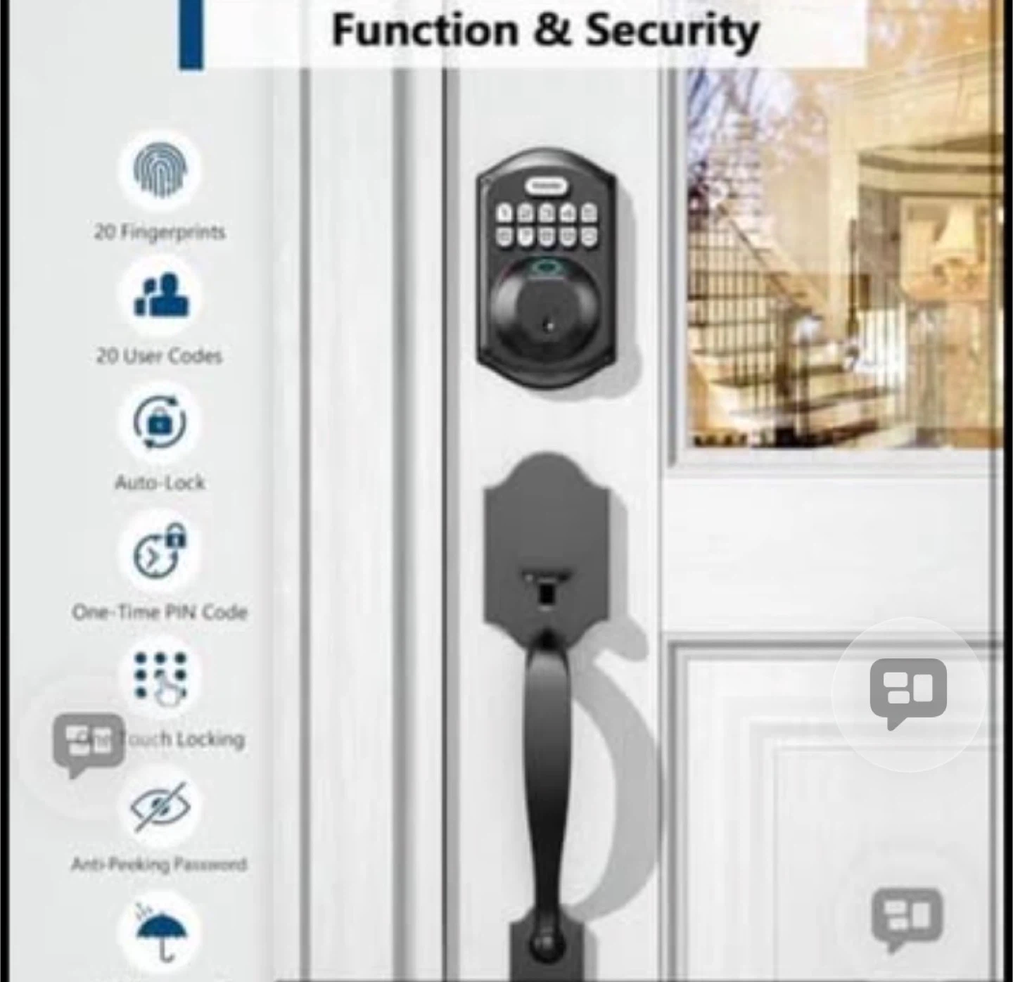Techo Smart Door Lock with Fingerprint and Keypad - photo 5