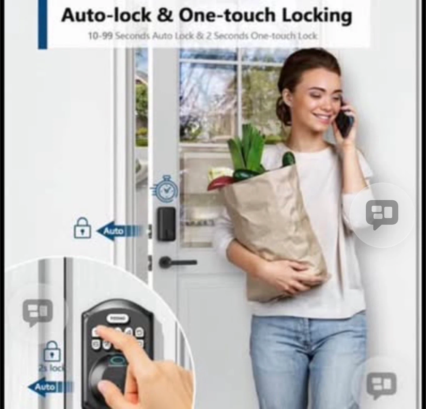 Techo Smart Door Lock with Fingerprint and Keypad - photo 4