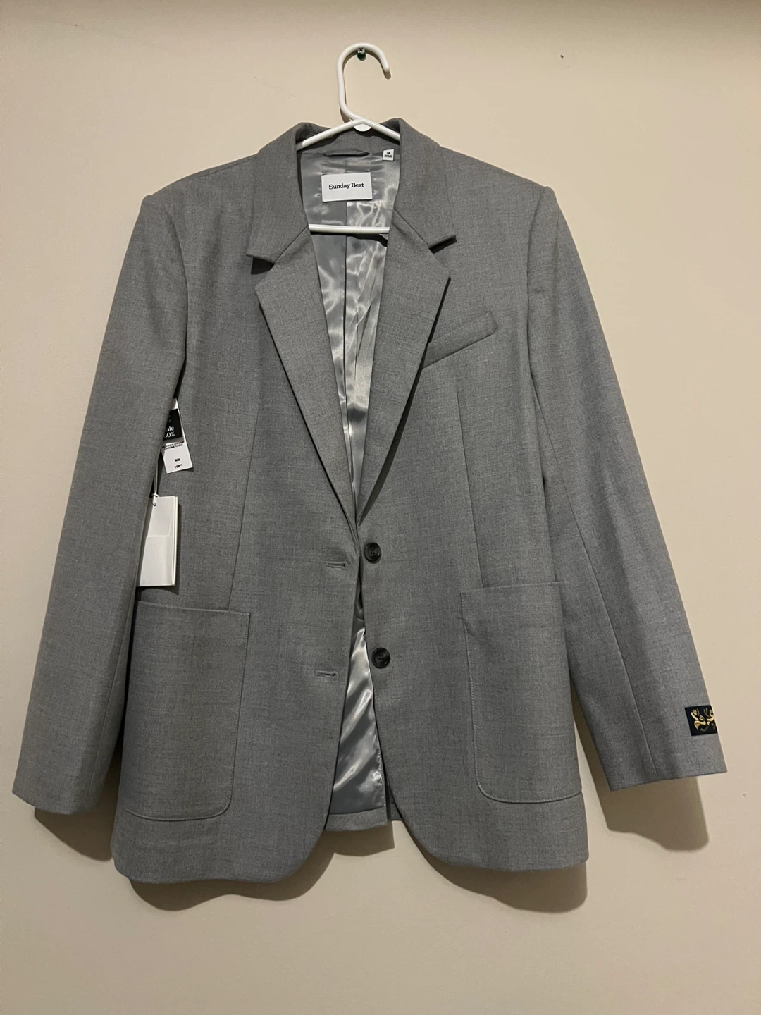 Sunday Best Grey Blazer - Size M