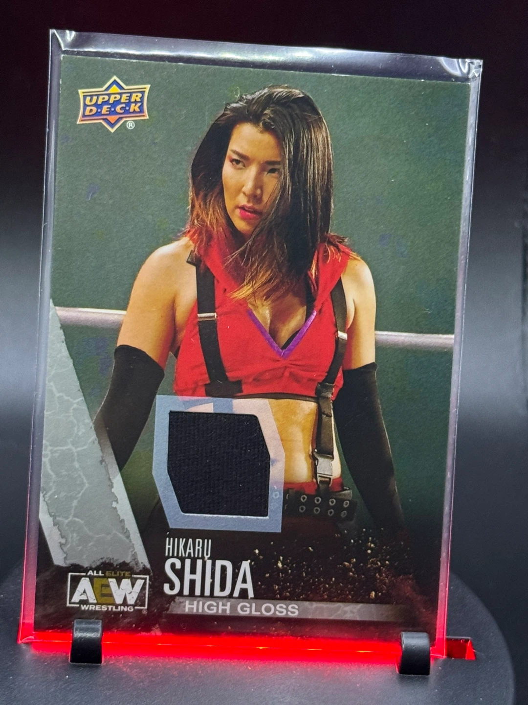 Hikaru Shida AEW Trading Card with Memorabilia - Upper Deck