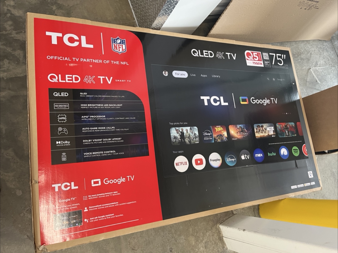 TCL 75" QLED 4K UHD Smart Google TV