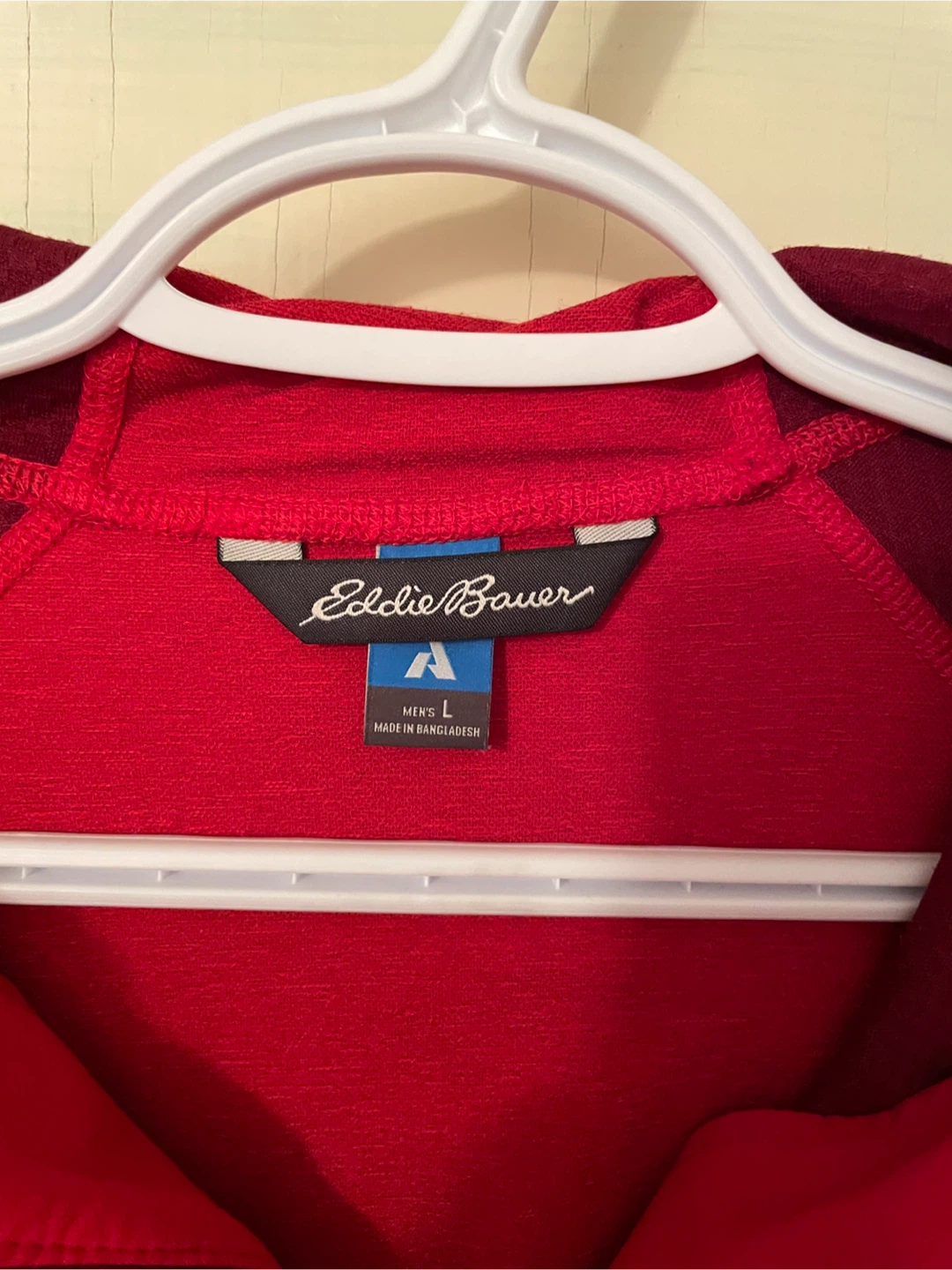 Eddie Bauer Men's Red Hooded Jacket Size L - photo 3
