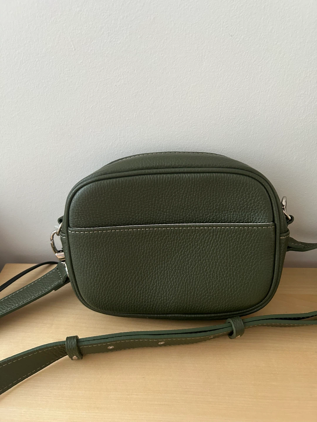 Italian Genuine Later Olive Green bag brand new with the tag