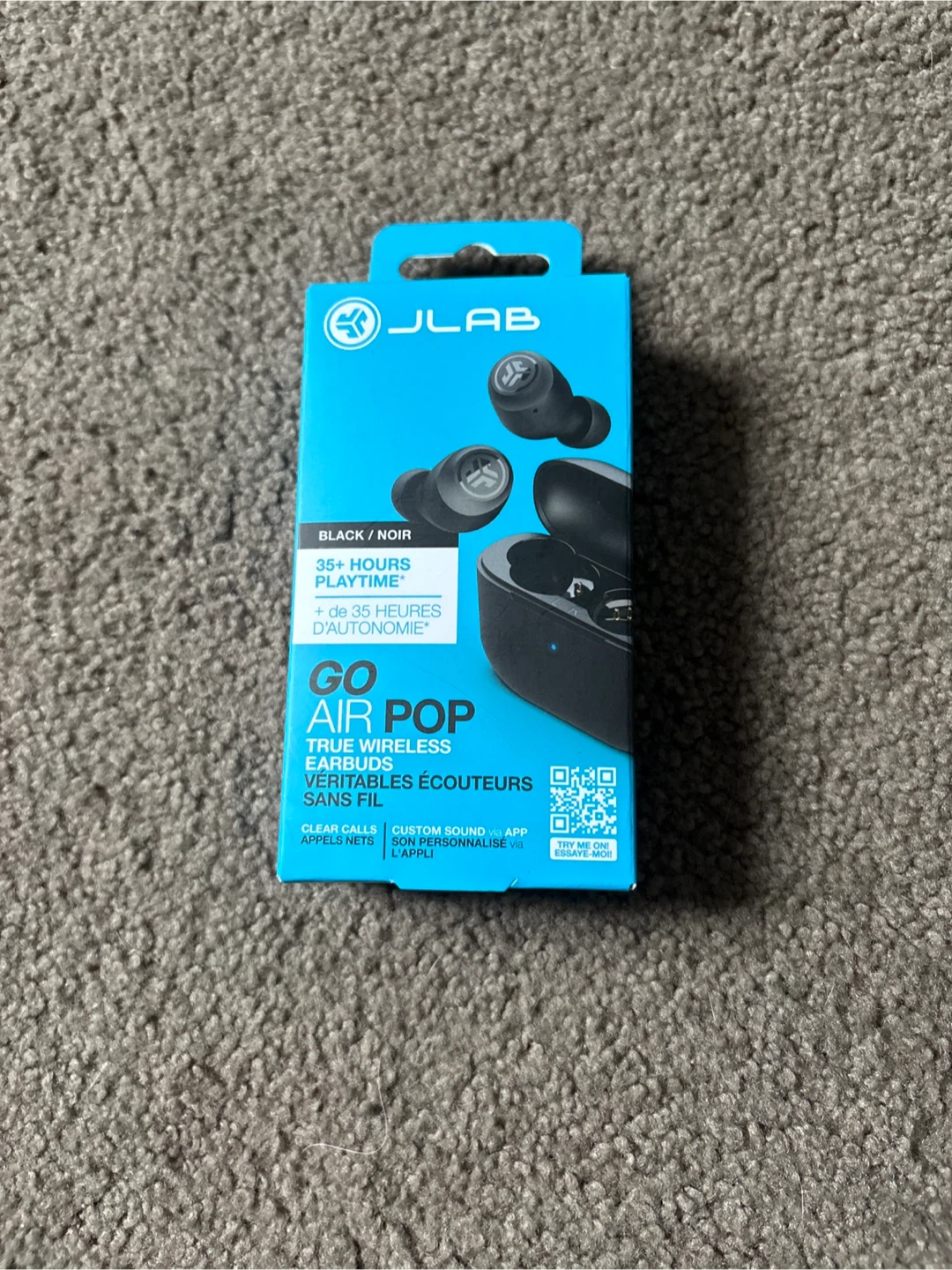 JLab Go Air Pop True Wireless Earbuds - Black
