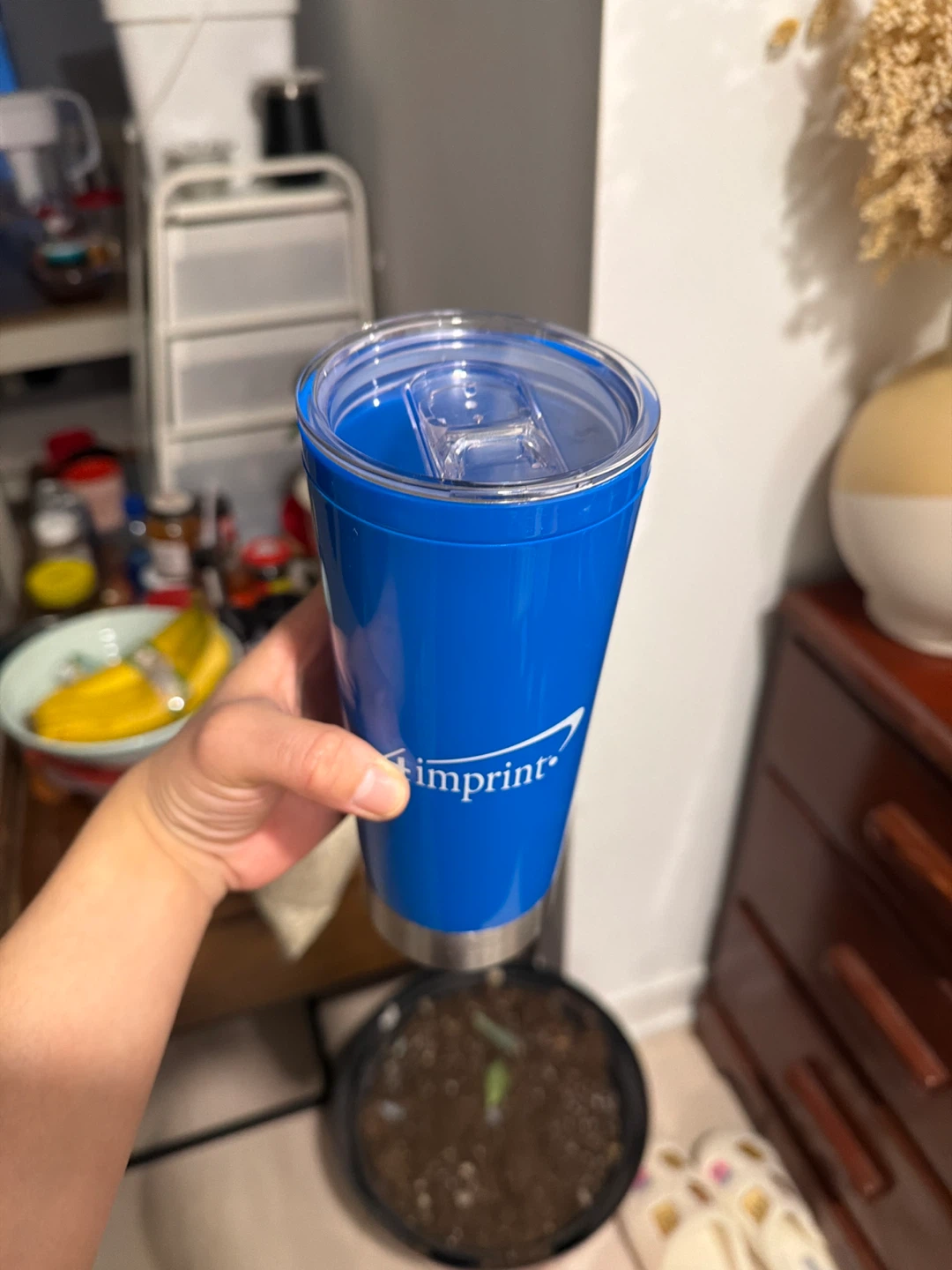 Imprint Blue Travel Tumbler🧡