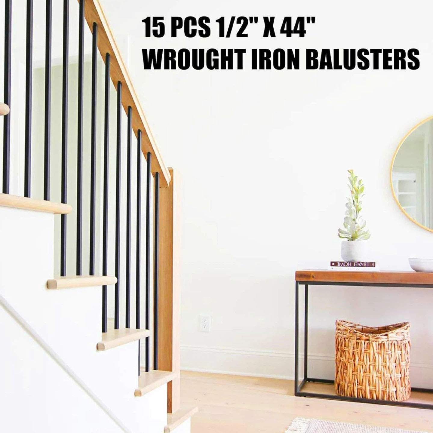 15 Pcs Wrought Iron Balusters - 44" Long - photo 4
