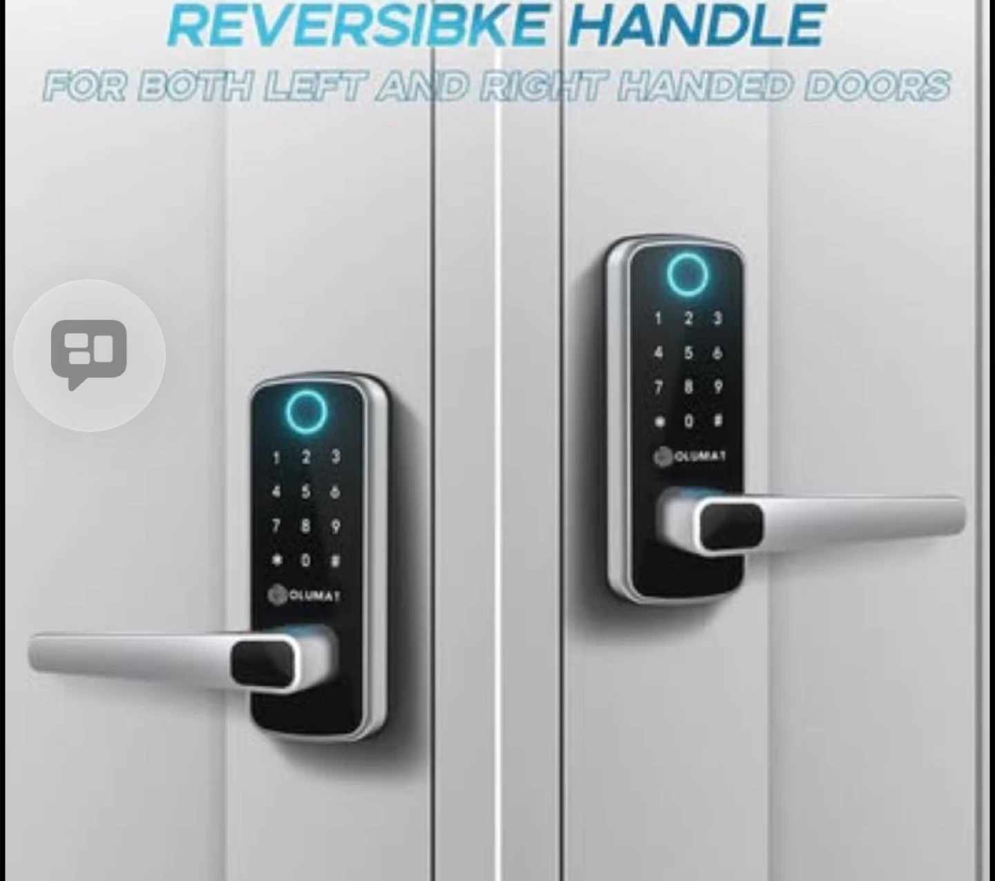 OLUMAT Smart Door Lock with Fingerprint Unlock