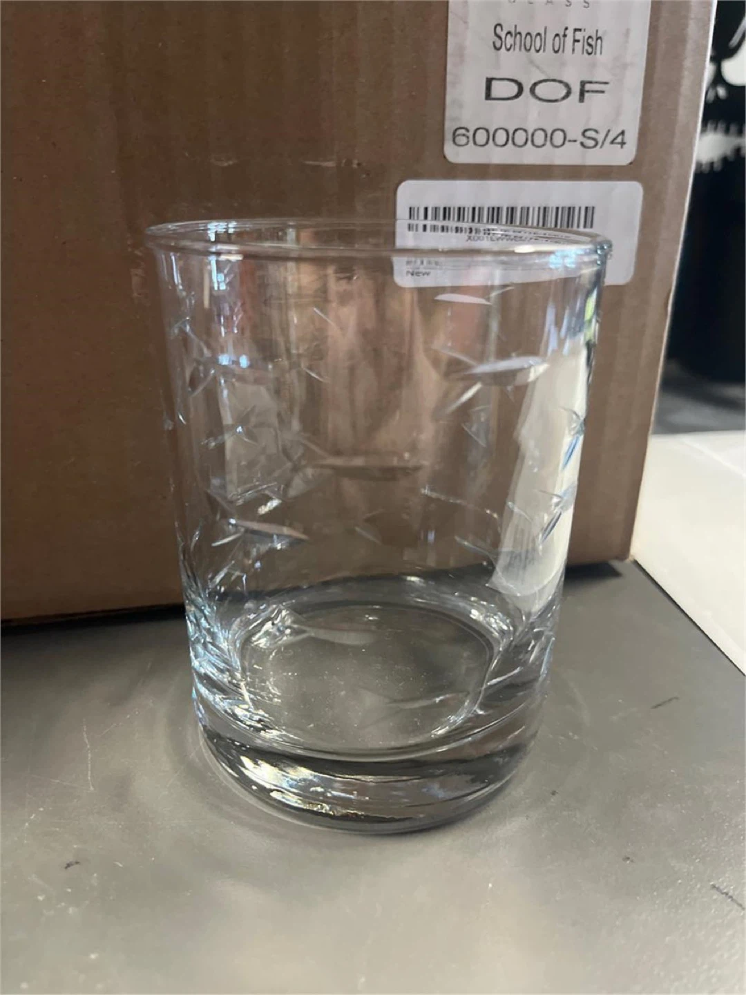 School of Fish 13oz Double Old Fashioned Glass whisky - photo 3