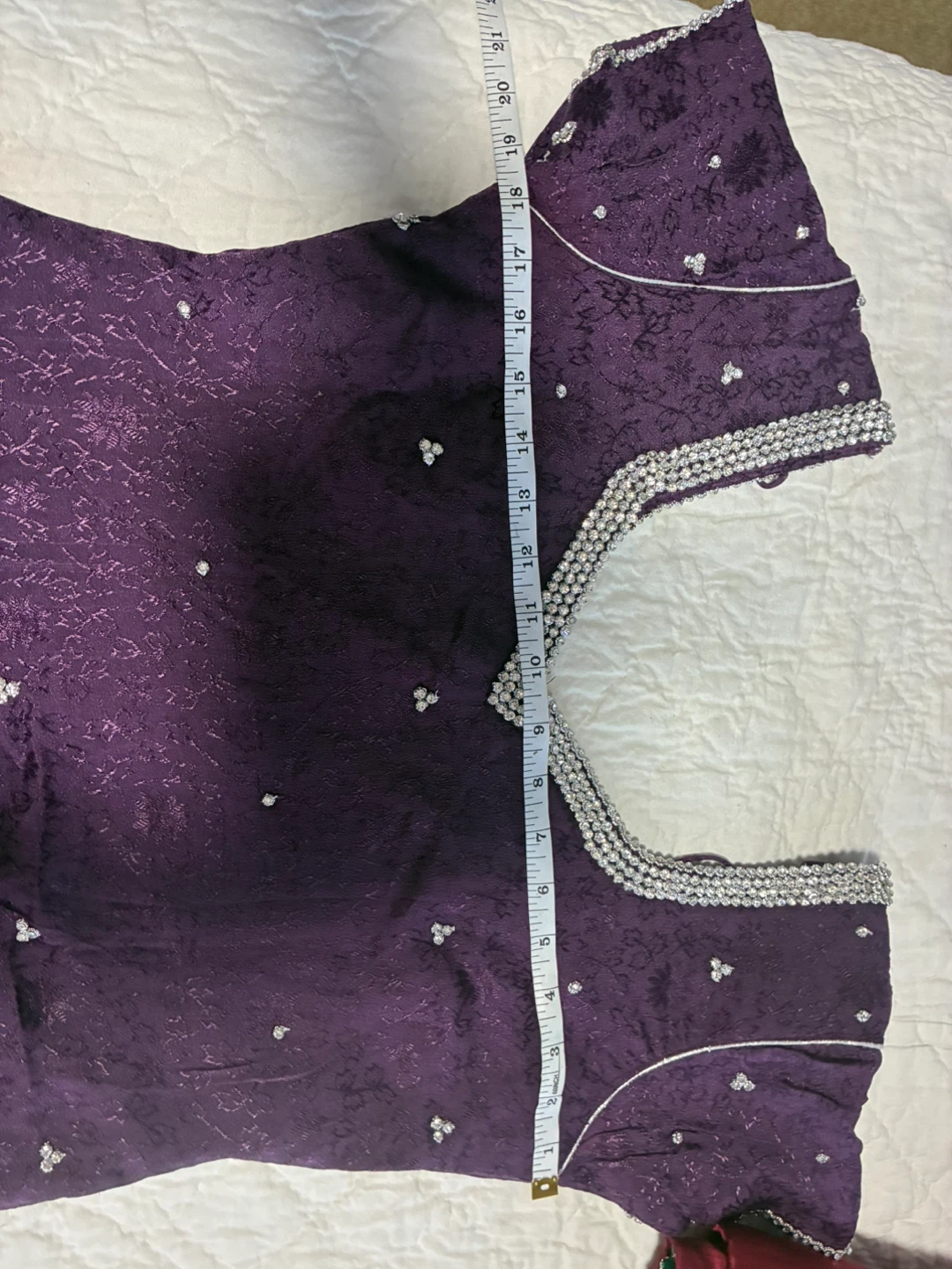 Purple Embellished Kurti with Dupatta - photo 3