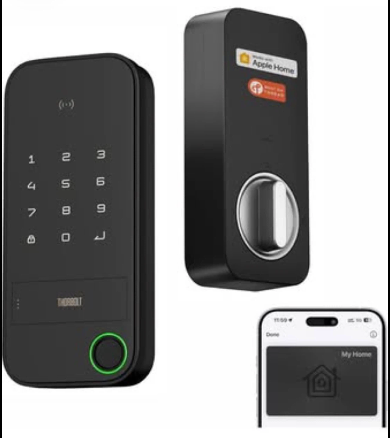 THURBOLT Smart Keyless Entry Door Lock with Fingerprint
