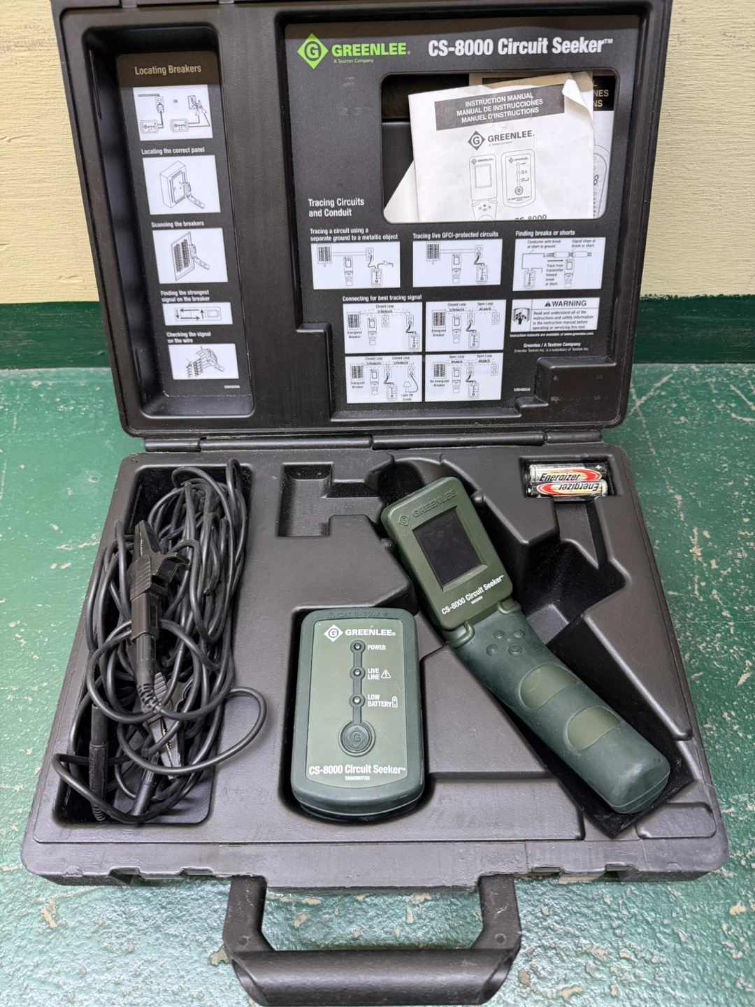 Greenlee CS-8000 Circuit Seeker Transmitter and Receiver Set - photo 2