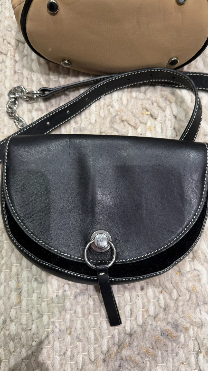 Karl Lagerfeld Black Embossed Floral Shoulder Bag - photo 5