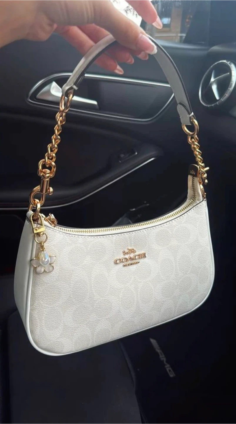 Coach teri bag white