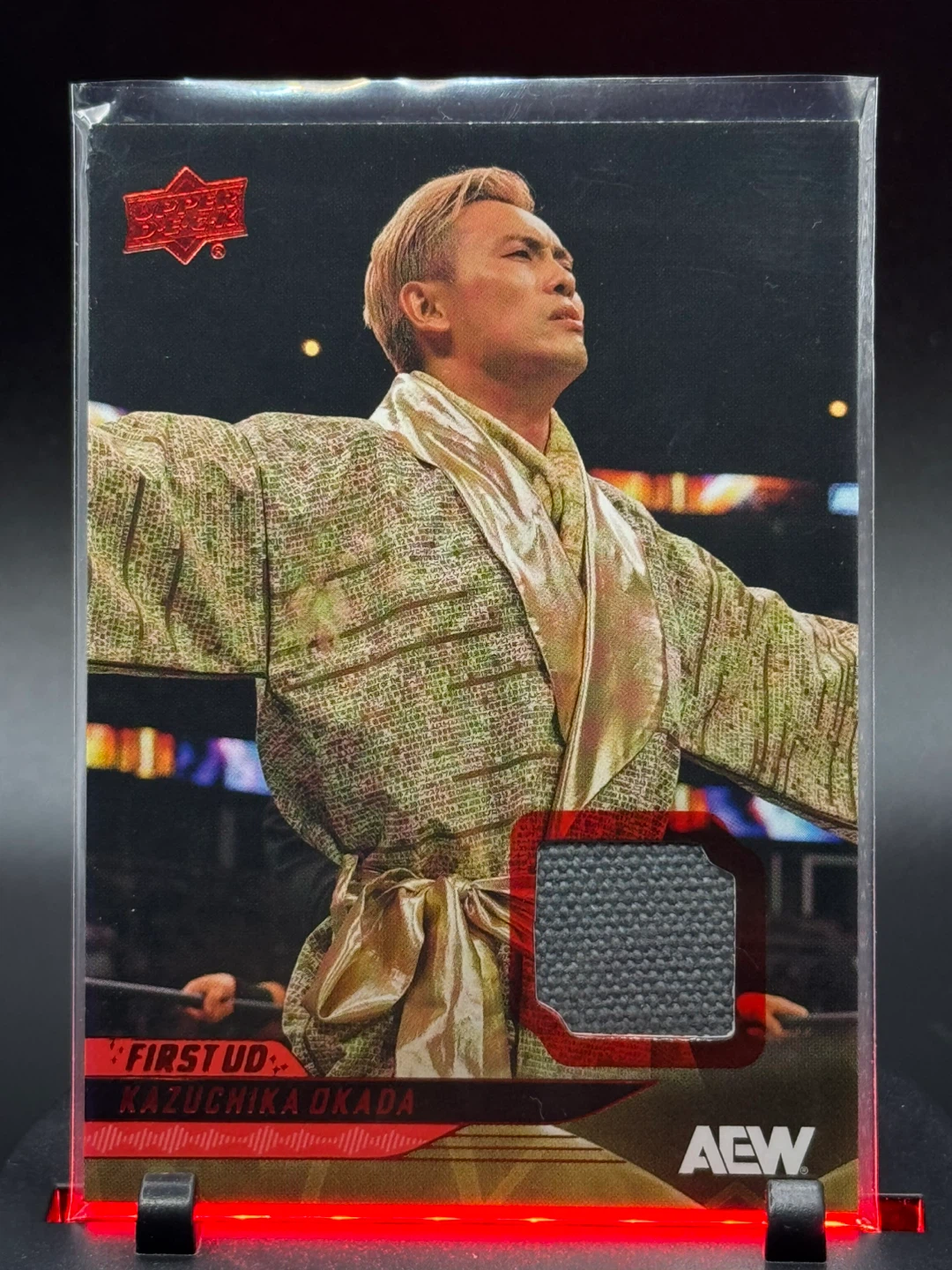 Kazuchika Okada Mat Red AEW Trading Card