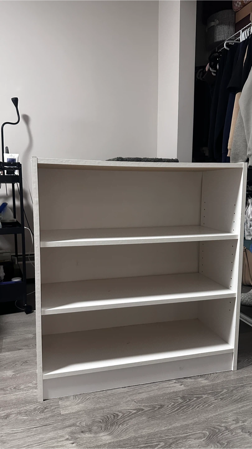 White 3-Shelf Bookcase