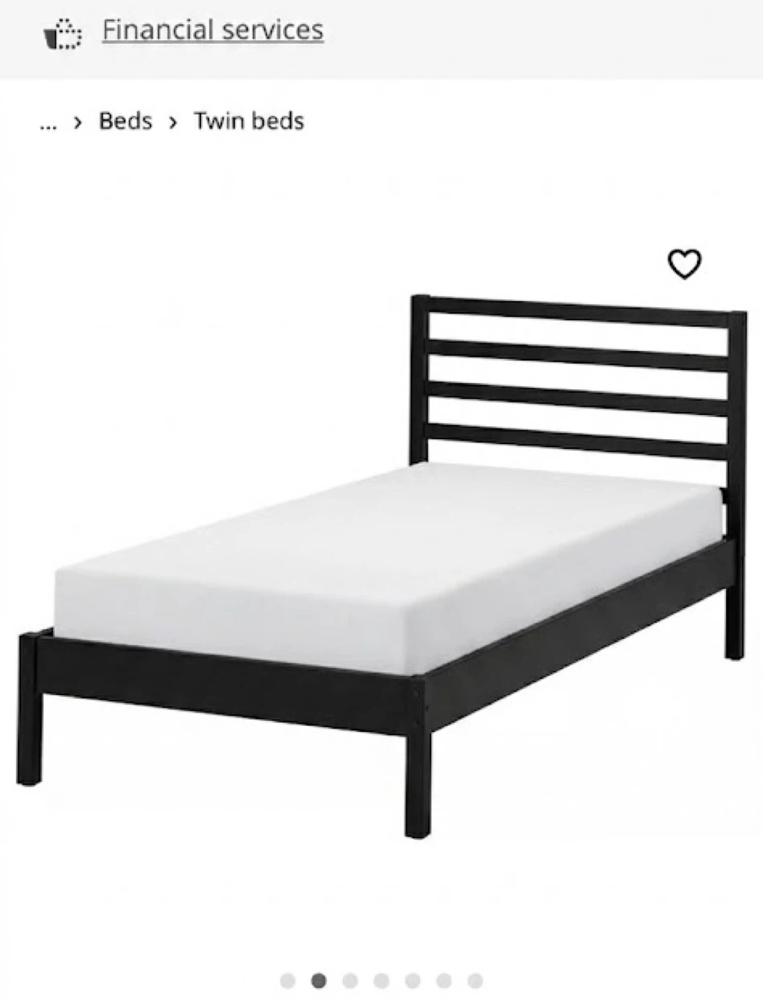 IKEA Black Twin Bed Frame