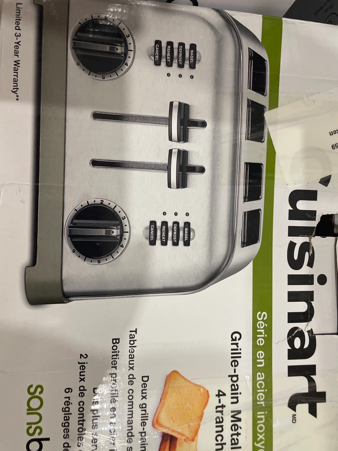 Cuisinart 4-Slice Stainless Steel Toaster