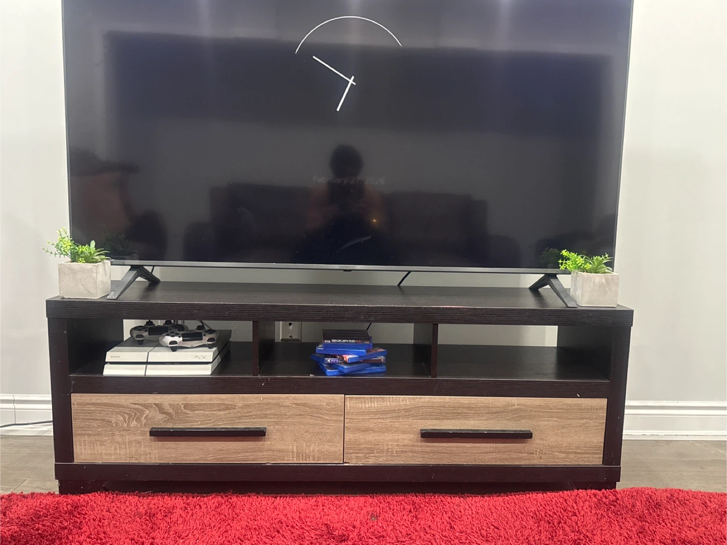 Entertainment TV Stand with Drawers
