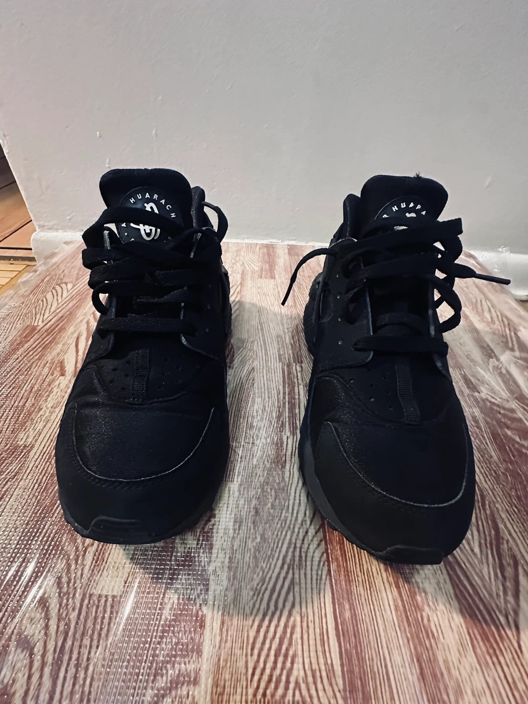 Nike Air Huarache Men's Shoes Black Size 10 - photo 3