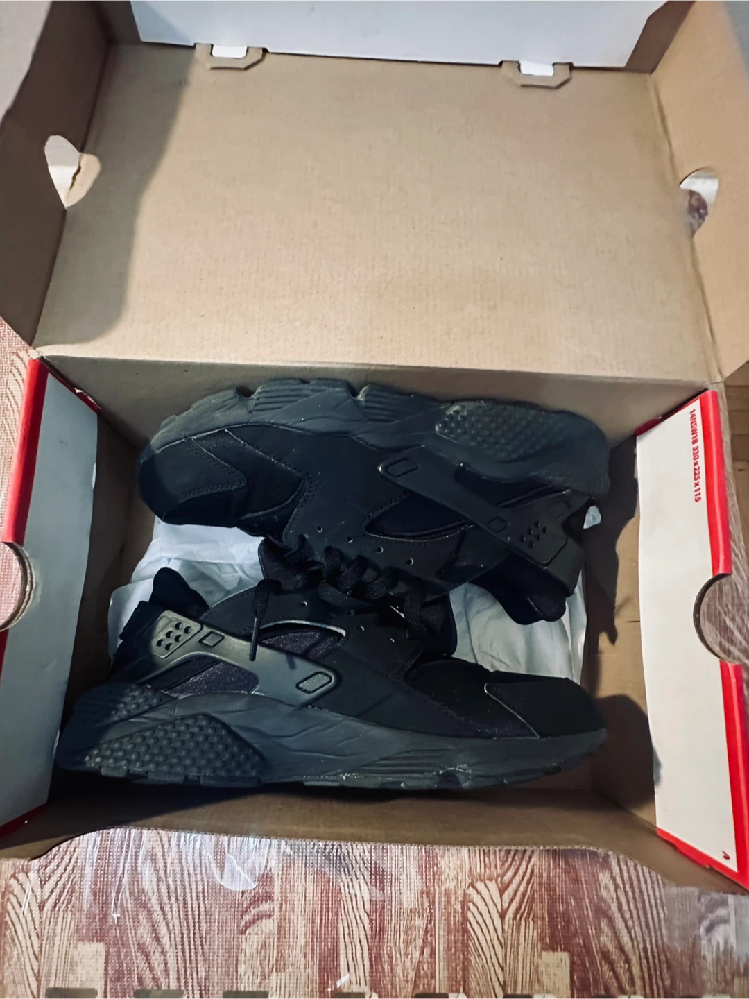 Nike Air Huarache Men's Shoes Black Size 10 - photo 4